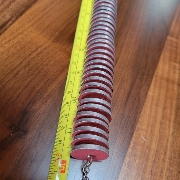 Funky Necklace recycled materials - Picture 4 of 7